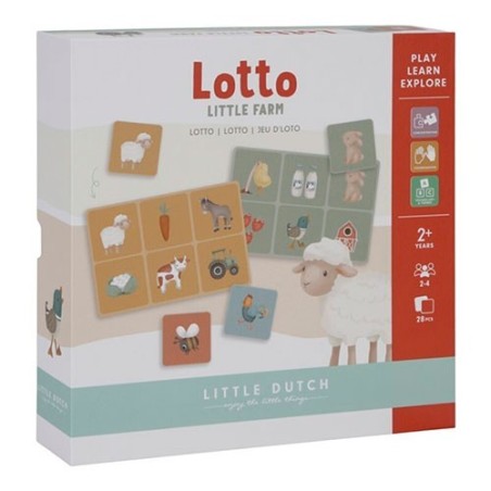 Juego educativo Lotto Little Farm de Little Dutch para niños La Comba