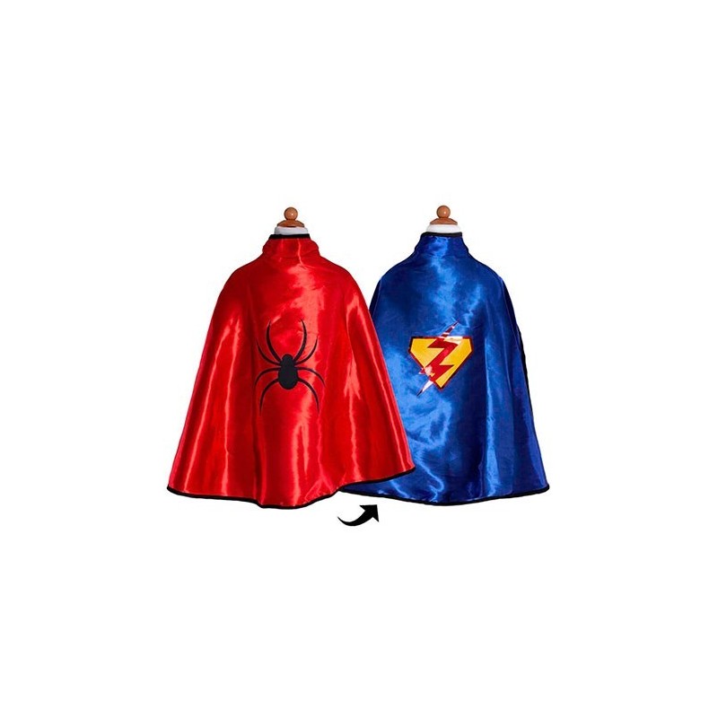 Capa reversible Superhéroe + antifaz 5-6 años