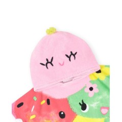 Toalla poncho rosa Creamy Ice