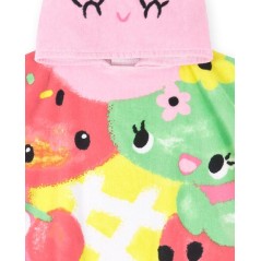 Toalla poncho rosa Creamy Ice