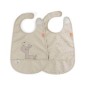 Babero Pack 2 con velcro Lalee Sand