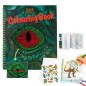 Dino World libro colorear con lentejuela Dino World libro colorear con lentejuela
