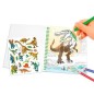 Dino World libro colorear con lentejuela Dino World libro colorear con lentejuela