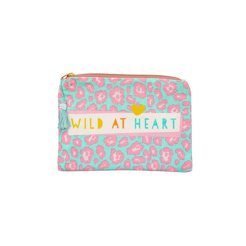 Lovely Planet Bolsita Cremallera Leopardo rosa