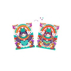 Mosáicos Kokeshi de Djeco.