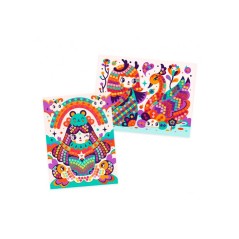 Mosáicos Kokeshi de Djeco.