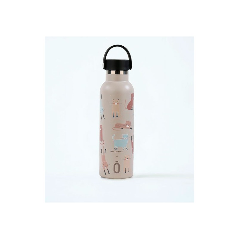 Botella Termo Runbott Marta Munté Cats Topo 600 ml Botella Termo Runbott Marta Munté Cats Topo 600 ml