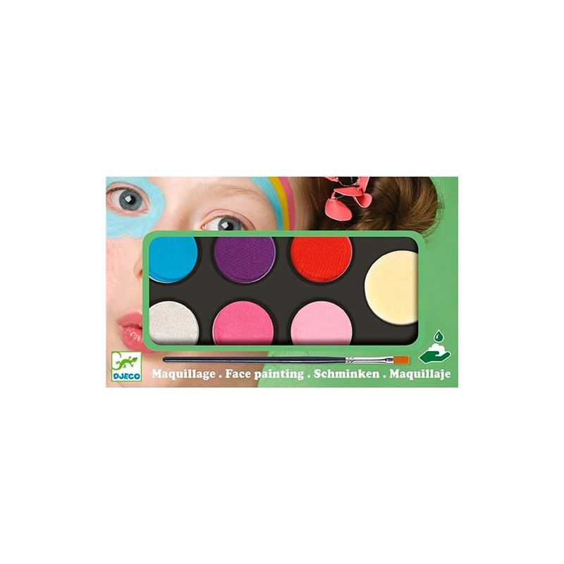 Estuche maquillaje paleta 6 colores dulce