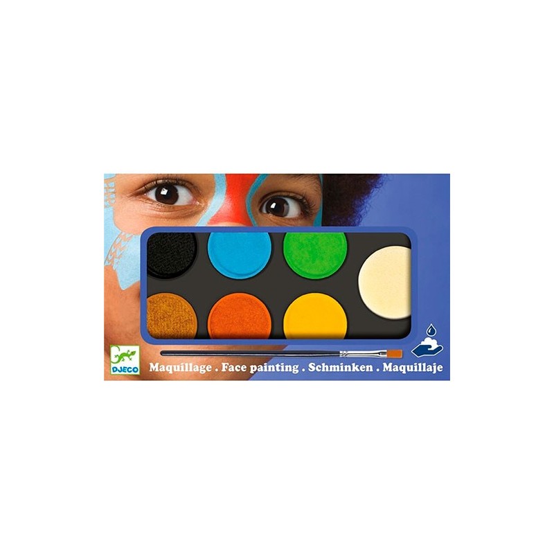 Estuche maquillaje paleta 6 colores natural