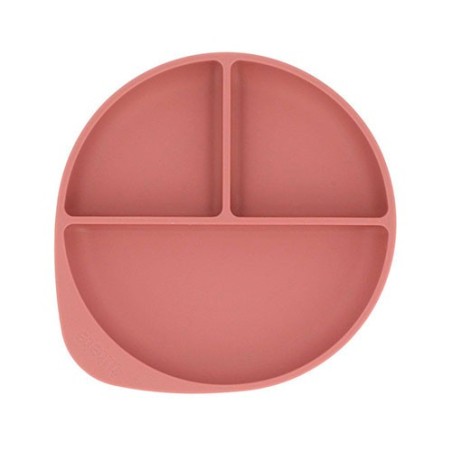 Plato con ventosa silicona Brick Blush de Tutete