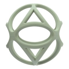 Pelota sensorial silicona verde de Little Dutch