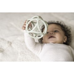 Pelota sensorial silicona verde de Little Dutch