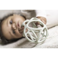 Pelota sensorial silicona verde de Little Dutch