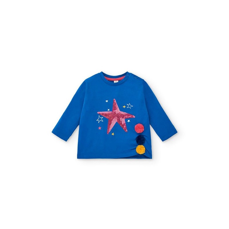 Camiseta azul estrella lentejuelas Amazing Tuc Tuc