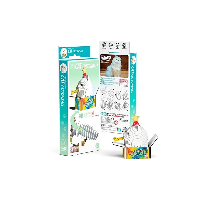 Eugy Cat Cottonball Eugy Cat Cottonball