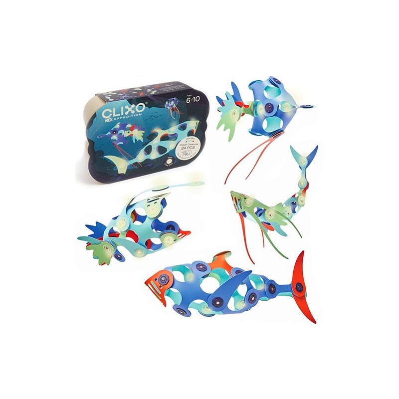 Ocean Creatures Pack 24 PCS Clixo