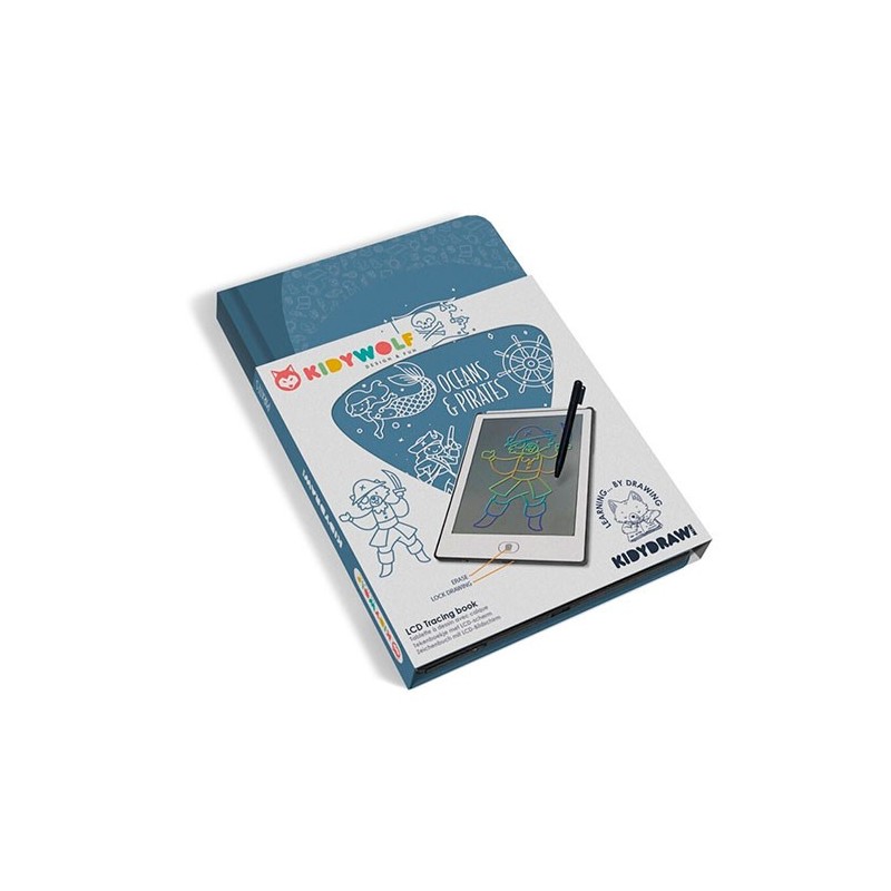 Kidydraw Mini Piratas Kidywolf - Tableta de Dibujo de Aventuras en el Mar