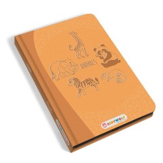 Kidydraw Mini Animales Kidywolf - Tableta de Dibujo Portátil (Edición Amarilla)