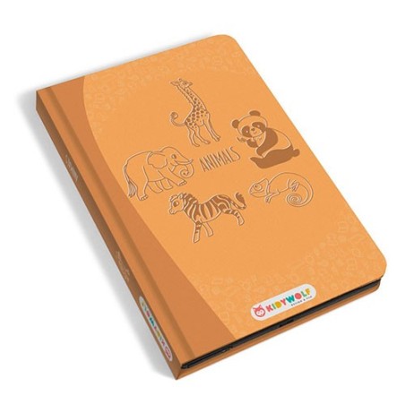 Kidydraw Mini Animales Kidywolf - Tableta de Dibujo Portátil (Edición Amarilla)