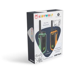 Walkie-Talkies Kidytalk Kidywolf Verde/Naranja | La Comba Infantil