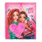 Libro para colorear Corazón lentejuelas Top Model