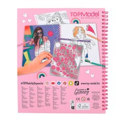 Libro para colorear Corazón lentejuelas Top Model