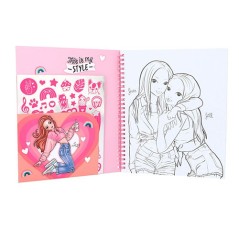 Libro para colorear Corazón lentejuelas Top Model