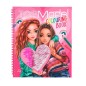 Libro para colorear Corazón lentejuelas Top Model