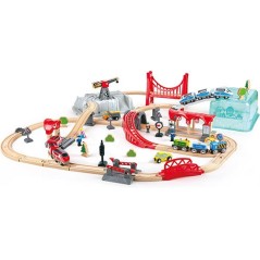 Juego Bloques de Construcción Tren de Ciudad de Hape