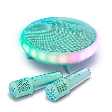 Kidykaraoke Kidywolf - Sistema de Karaoke Portátil con 2 Micrófonos