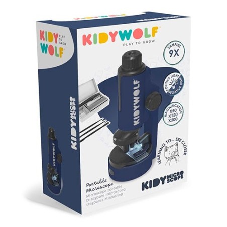 Microscopio de Mano KIDYMICROSCOPE Azul Kidywolf | La Comba