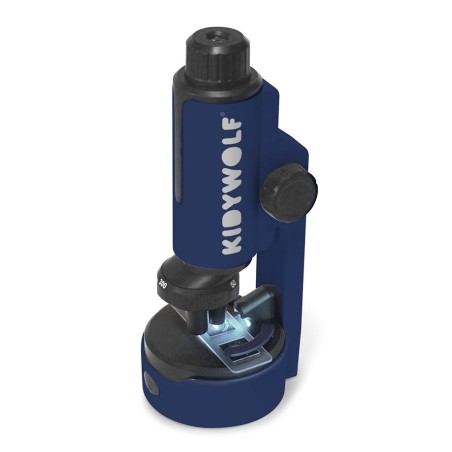 Microscopio Óptico de Mano KIDYMICROSCOPE Kidywolf - Color Azul (Luz LED Integrada)