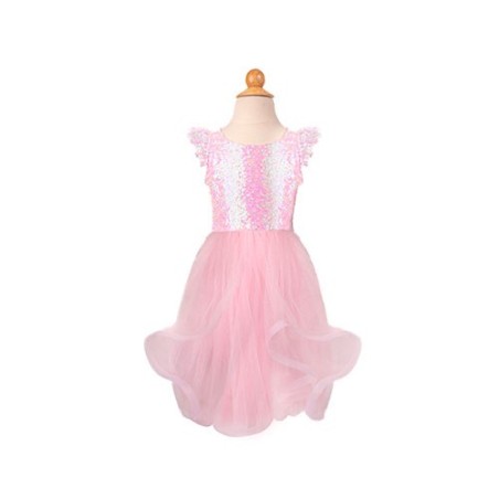 Disfraz princesa lentejuelas pink sequins Twirl 5-6 años.