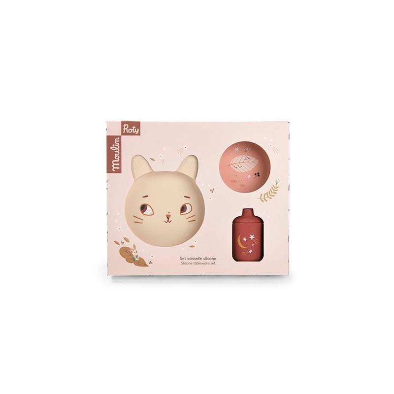 Set de Vajilla de Silicona Après la Pluie (ALP) - Moulin Roty