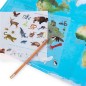 Mapamundi de calcomanías tout autour du monde Mapamundi de calcomanías tout autour du monde
