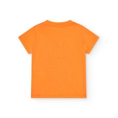 Camiseta naranja estampada cámara polaroid de Tuc Tuc.