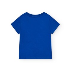 Camiseta  niño en color azul con estampado de animales de Tuc Tuc