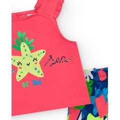 Conjunto camiseta coral + short estampado de Tuc Tuc.