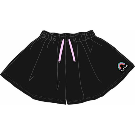 Short negro con lazo rosa