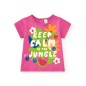 Camiseta lila Keep Calm in the Jungle