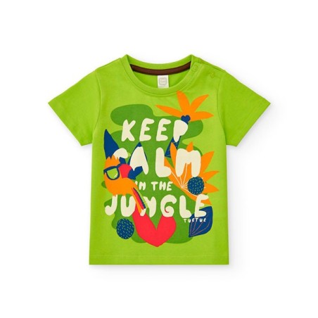 Camiseta verde Keep Calm in the Jungle