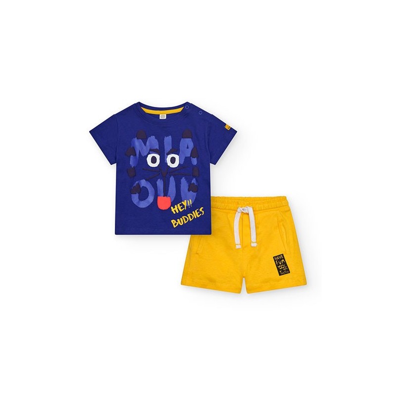 Conjunto camiseta azul+ short