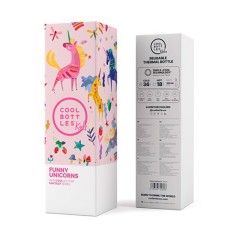 Botella Acero Térmica Funny Unicorns-350 ml de Cool Bottle.