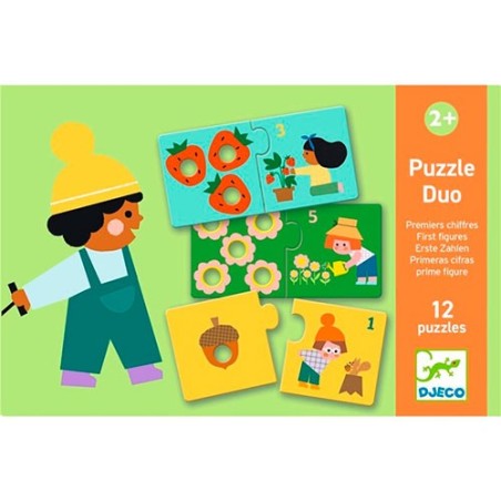Educativos Puzzle Duo Primeras Cifras de Djeco.