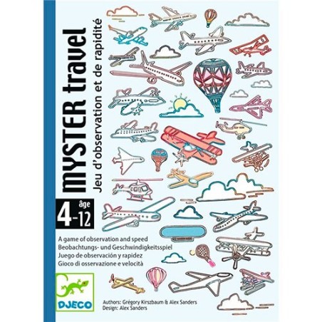Cartas Myster Travel de Djeco.