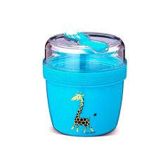 Fiambrera Snack Nice Cup L Jirafa turquesa