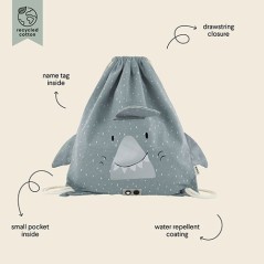Saquito mochila Mr Shark de Trixie.