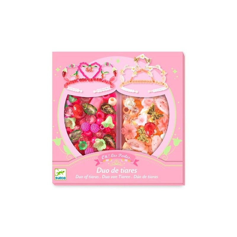 Perlas Duo de Tiaras Rosa