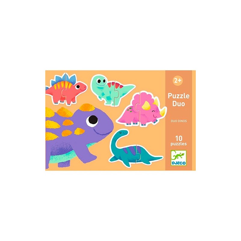 Educativos Puzzle Duo Dinos +2 años.