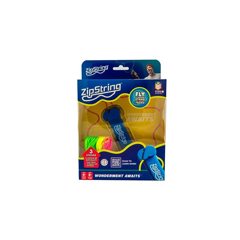 ZipString Bodacious Blue-Juguete de Habilidad con Cuerda Volante